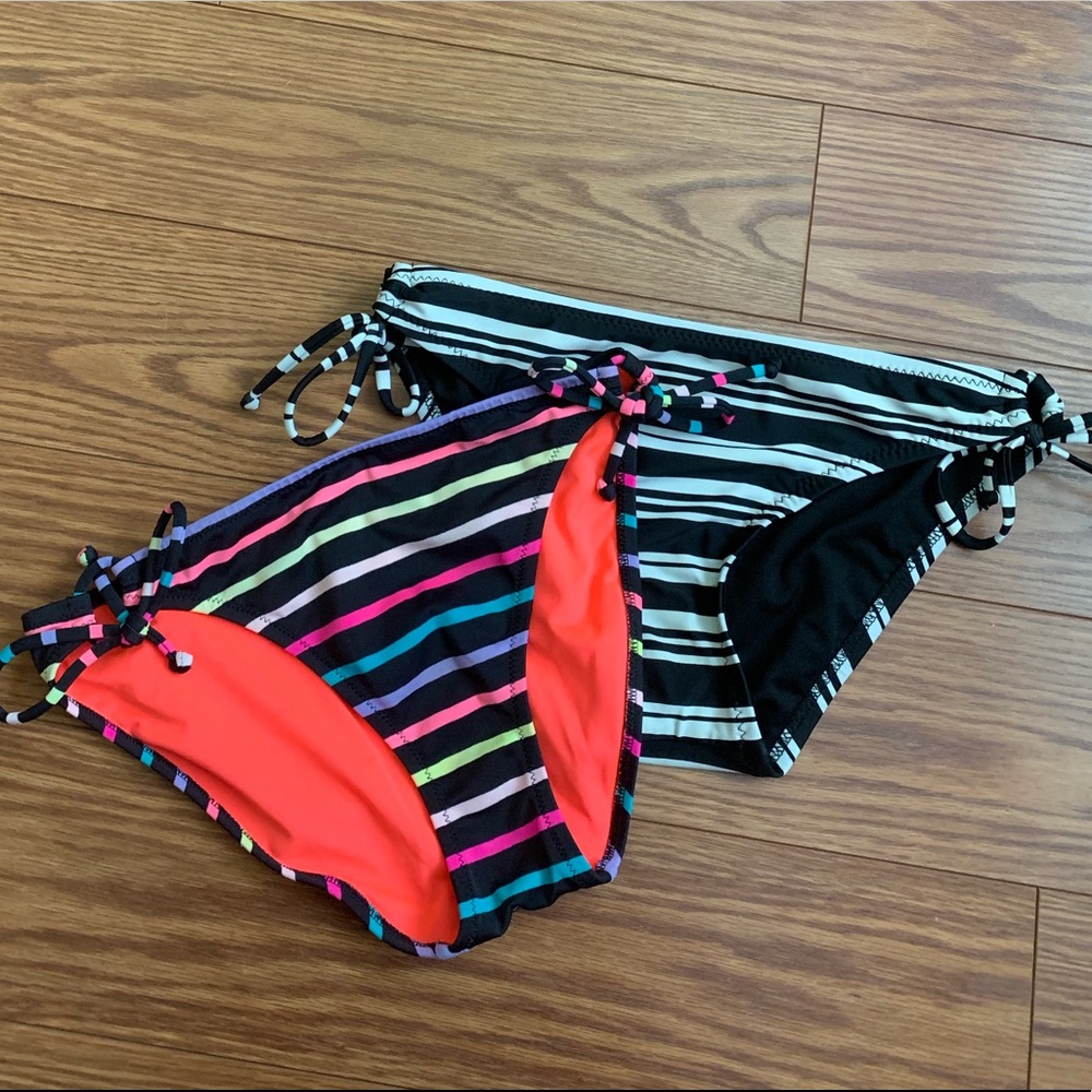 TWO BOTTOMS- stripped Swim Bottoms for price of 1!